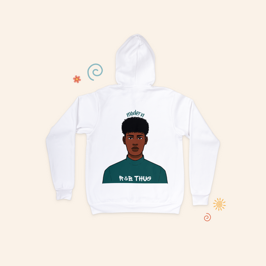Modern R&B Thug, double sided Hoodie - Curl Unity Collection